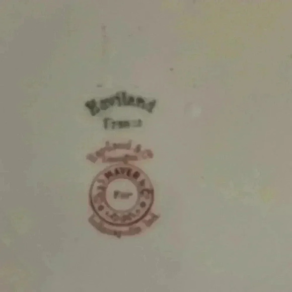 Haviland Limoges Schleiger 55‎ Drop Rose 8” Plate Double Gold. Small chips - Picture 7 of 9